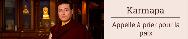 Karmapa prier pour la paix