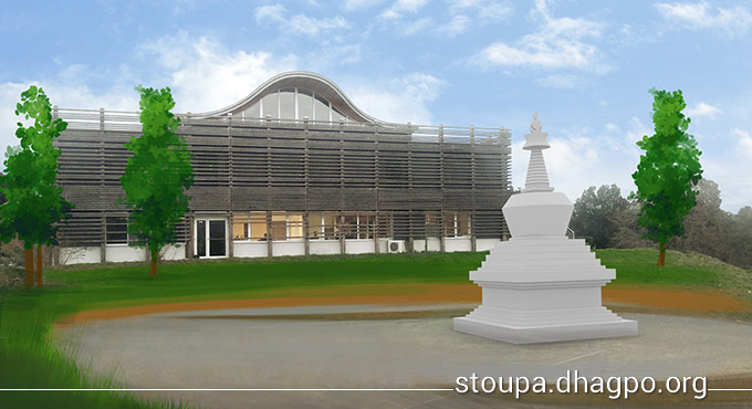 Nouveau stoupa à dhagpo