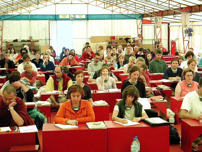 le cours d'été en 2003 à Dhagpo