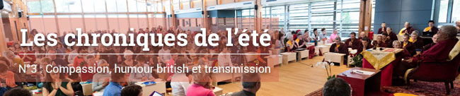 Compassion, humour british et transmission
