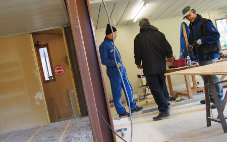 Travaux à la boutique Dzambala