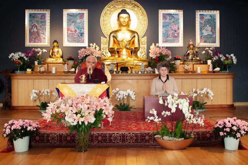 Retour en images sur la dernière retraite d’étude et méditation guidée par lama Jigmé Rinpoché, à Dhagpo Kagyu Ling
