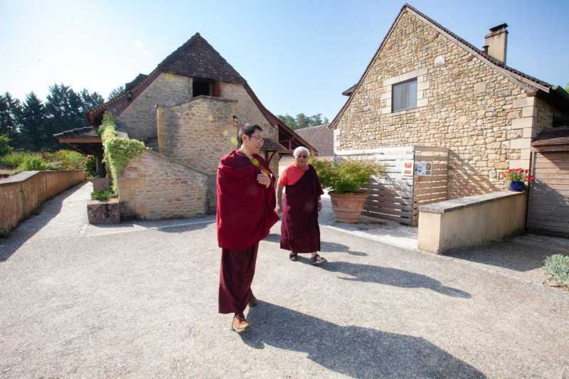 Son Éminence Trungram Gyatrul Rinpoché à Dhagpo Kagyu Ling