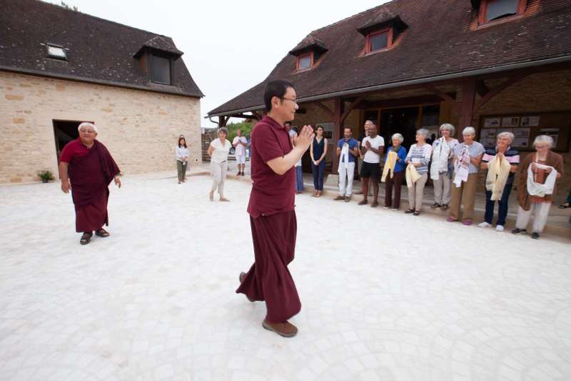 Son Éminence Trungram Gyatrul Rinpoché à Dhagpo Kagyu Ling