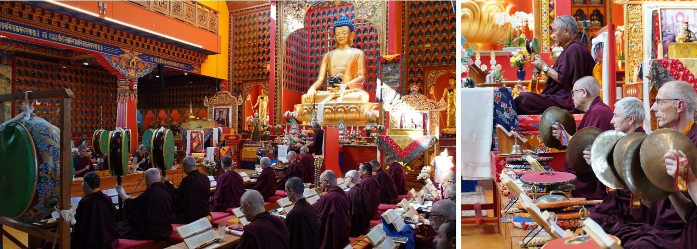 Sans titre (1400 x 500 px) Accumulation de la pratique de Mahakala, en présence de Nendo Rinpoche, à Dhagpo Kundreul Ling