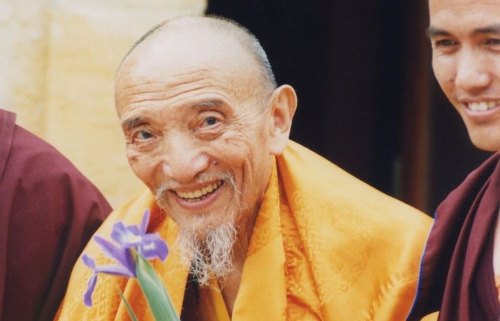 Chobje Trinche Rinpoche Dhagpo Dernier enseignement de Künzik Shamarpa à Dhagpo Kagyu Ling<br />
